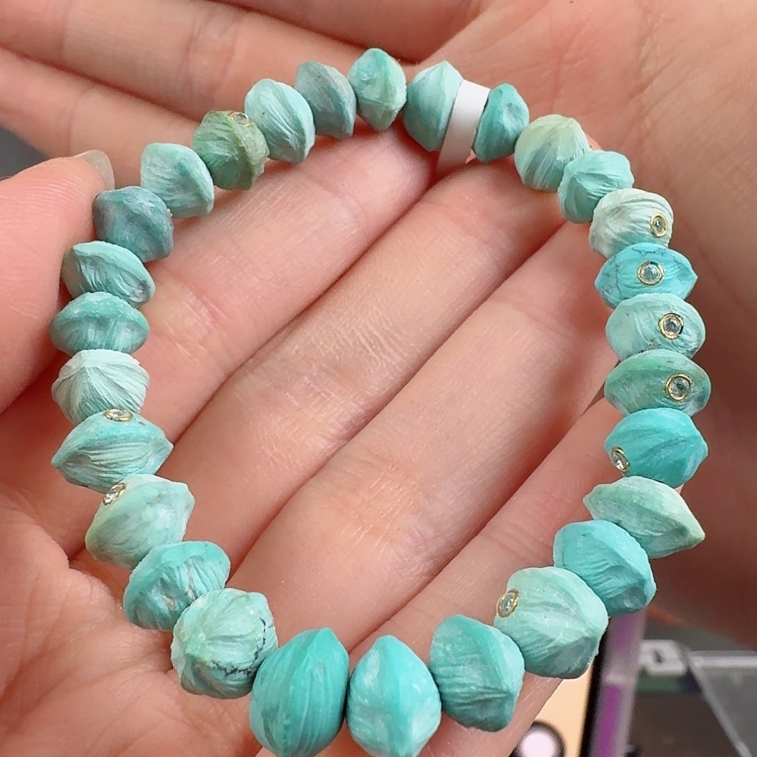 绿松石珠宝奇石未镶嵌