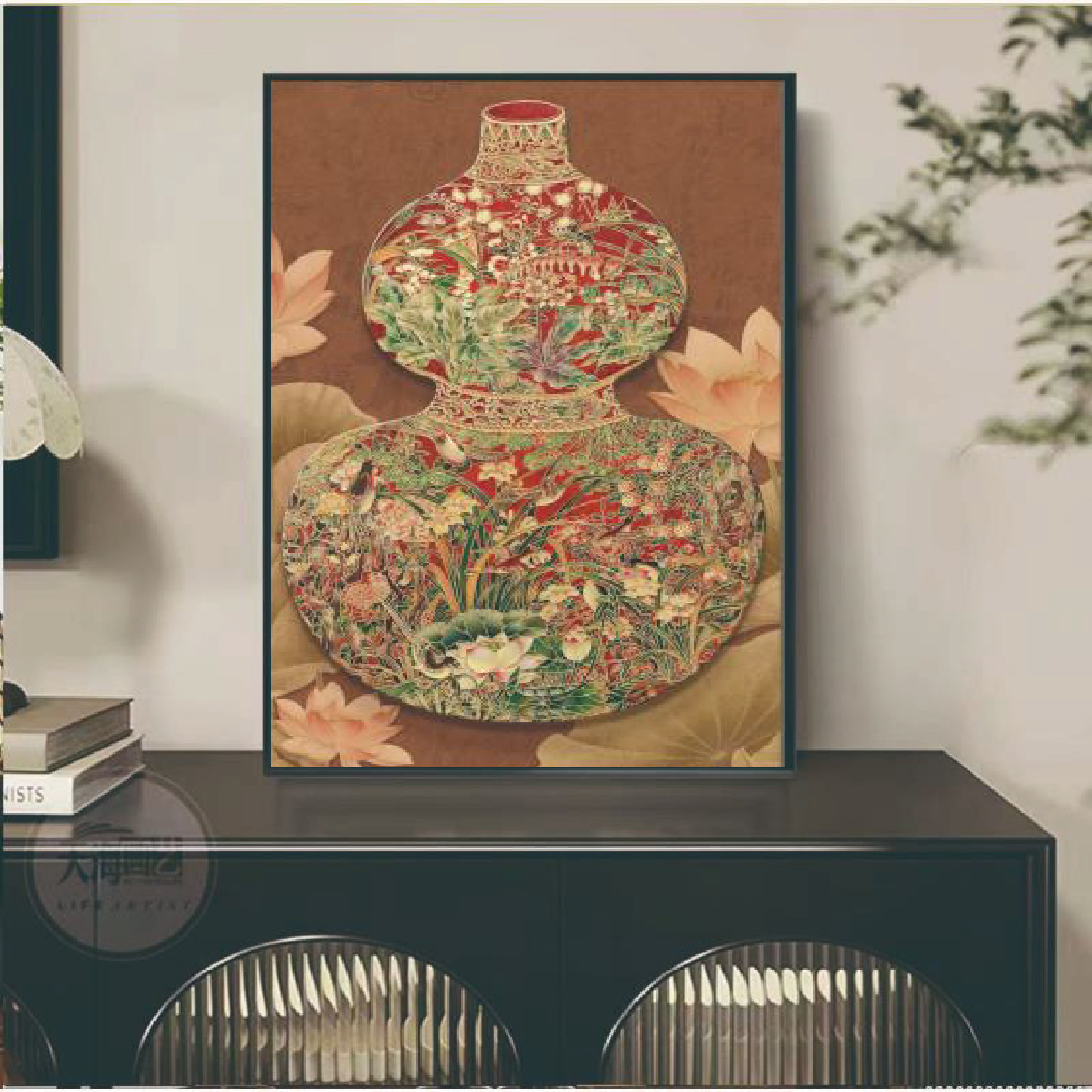 XFL03葫芦福禄临门入户玄关装饰画客厅书房吉祥挂画PVC3040