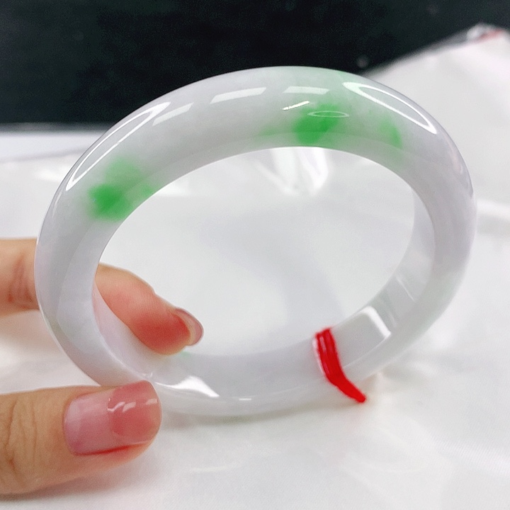 翡翠未镶嵌手镯圈59，40112