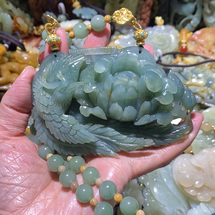 岫玉岫玉吊坠未镶嵌妍*