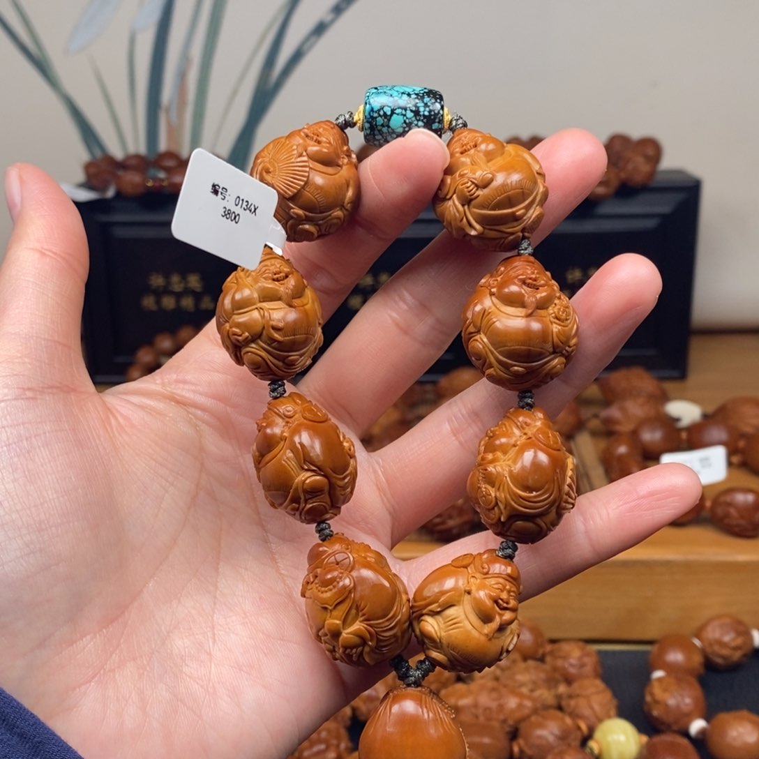 手串橄榄核一青老师八方来财