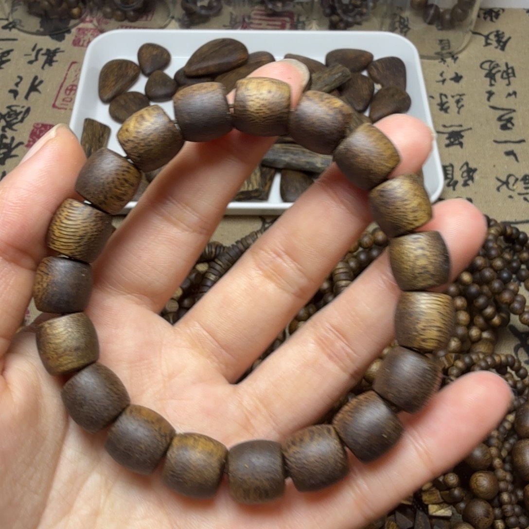 沉香沉香碎屑卡1.1鼓珠