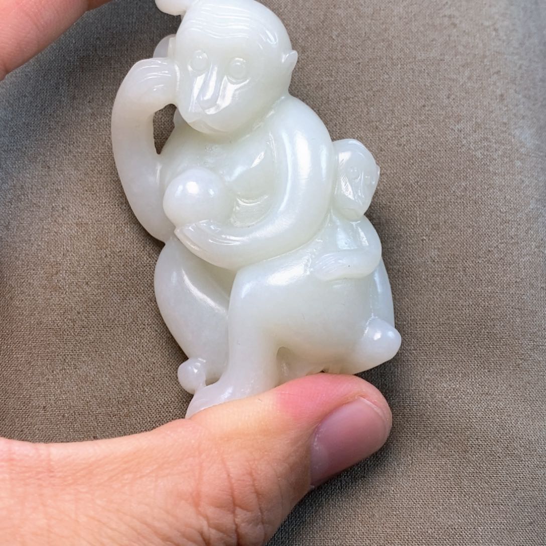 和田玉未镶嵌挂件小*