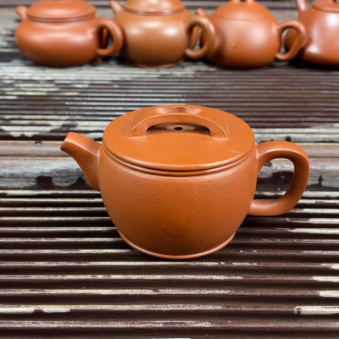 茶壶紫砂宜兴原矿紫砂壶汉瓦口盖微宽140c