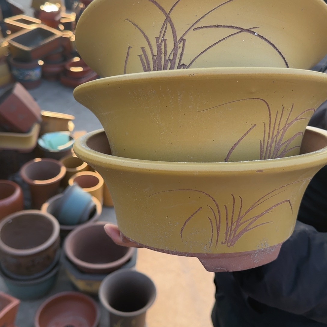 紫砂花盆瑕疵和瑕疵