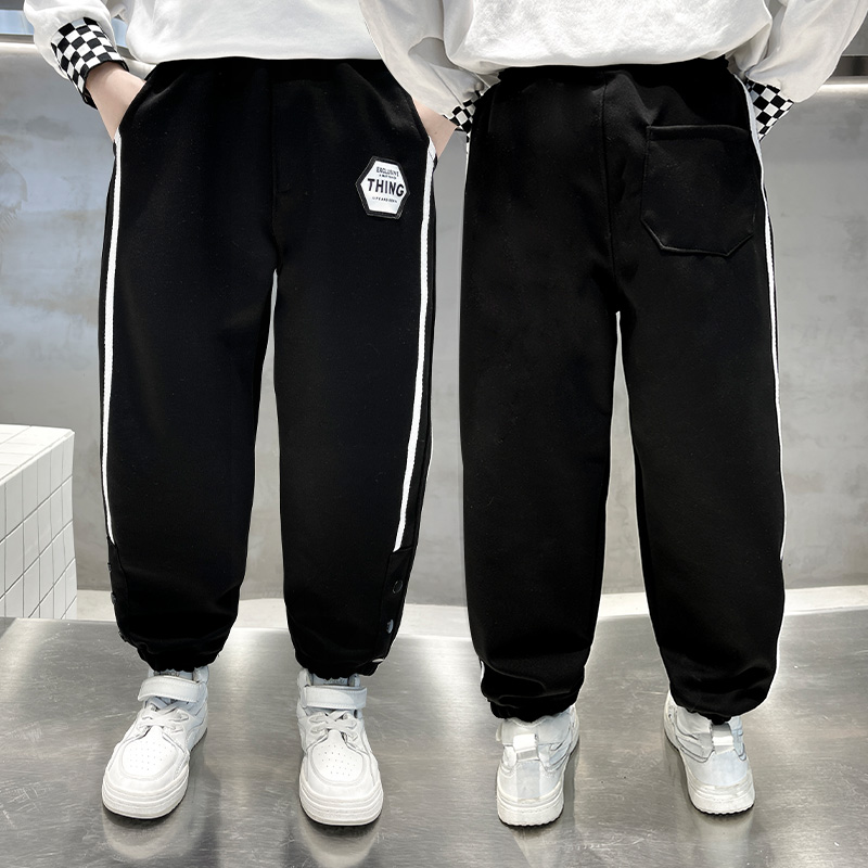 男童裤子儿童宽松卫裤春秋季2025新款中大童秋装运动裤男孩休闲裤