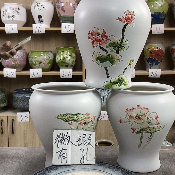 缸果*路13xc景德镇陶瓷花盆