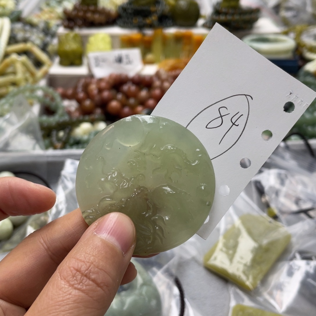 蛇纹石玉手链未镶嵌