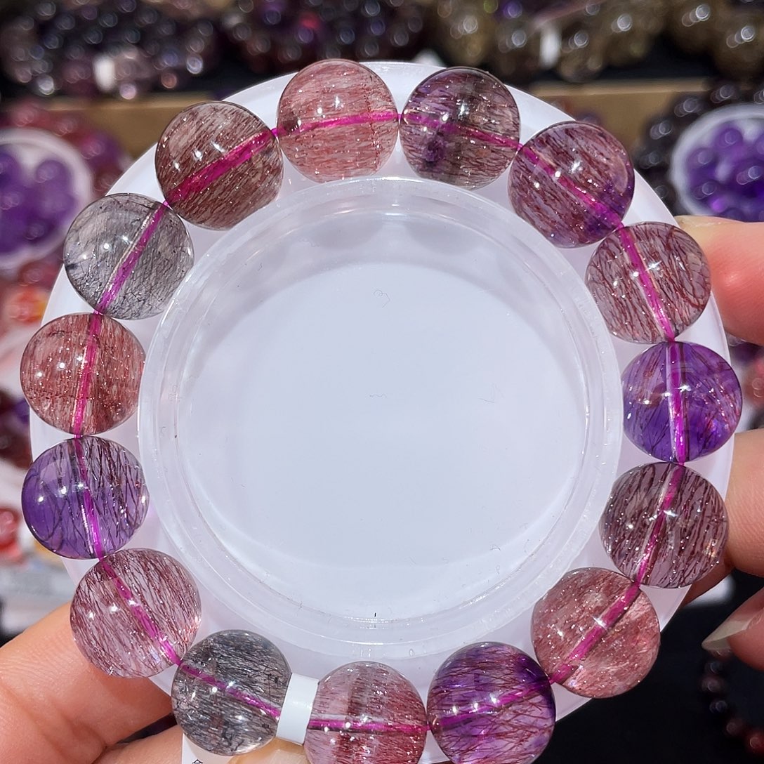 水晶手链未镶嵌稀有色仙女13.5