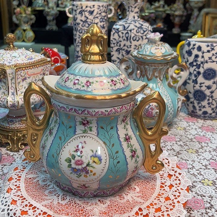 陶瓷双12特惠 仅限本场 绿松石 法式宫廷罐 老货库存
