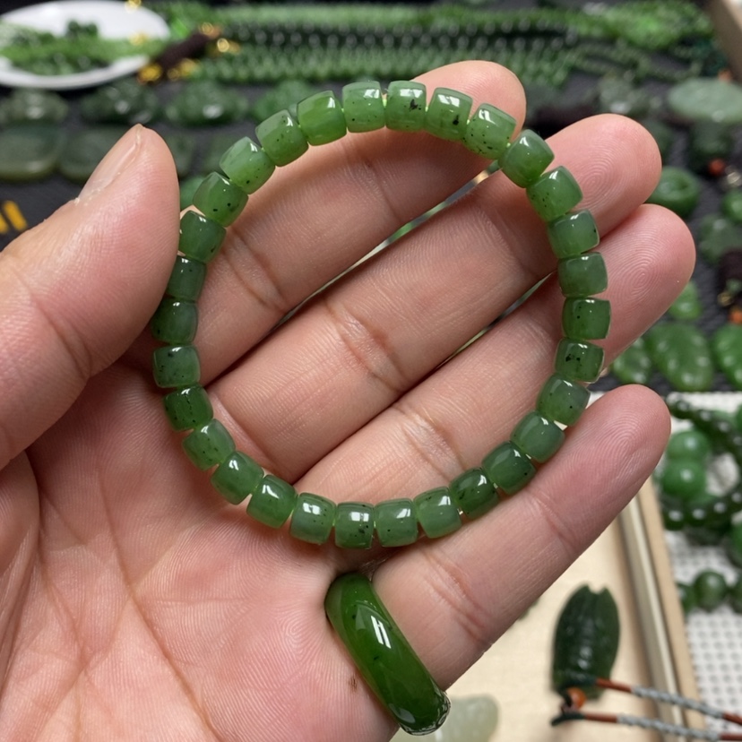 【闪购商品】和田玉（碧玉）手链未镶嵌