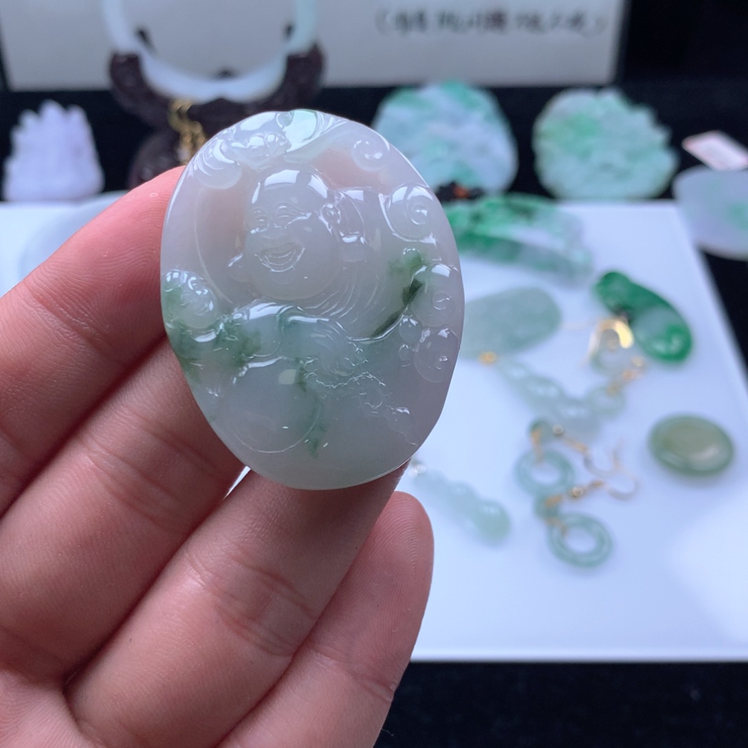 翡翠未镶嵌吊坠(不含链)