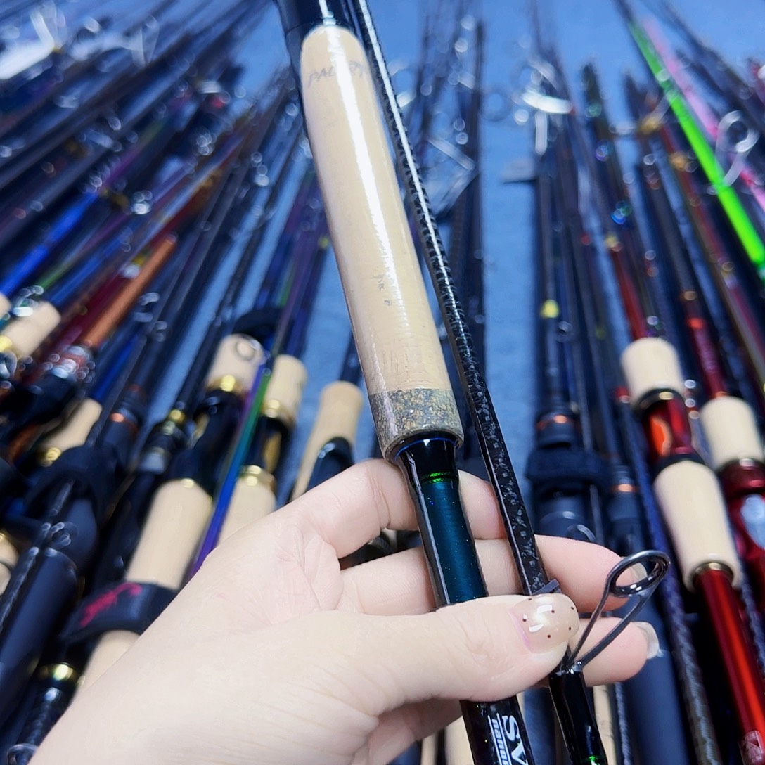 雪***林3.8m碳素路亚竿直柄杆链接