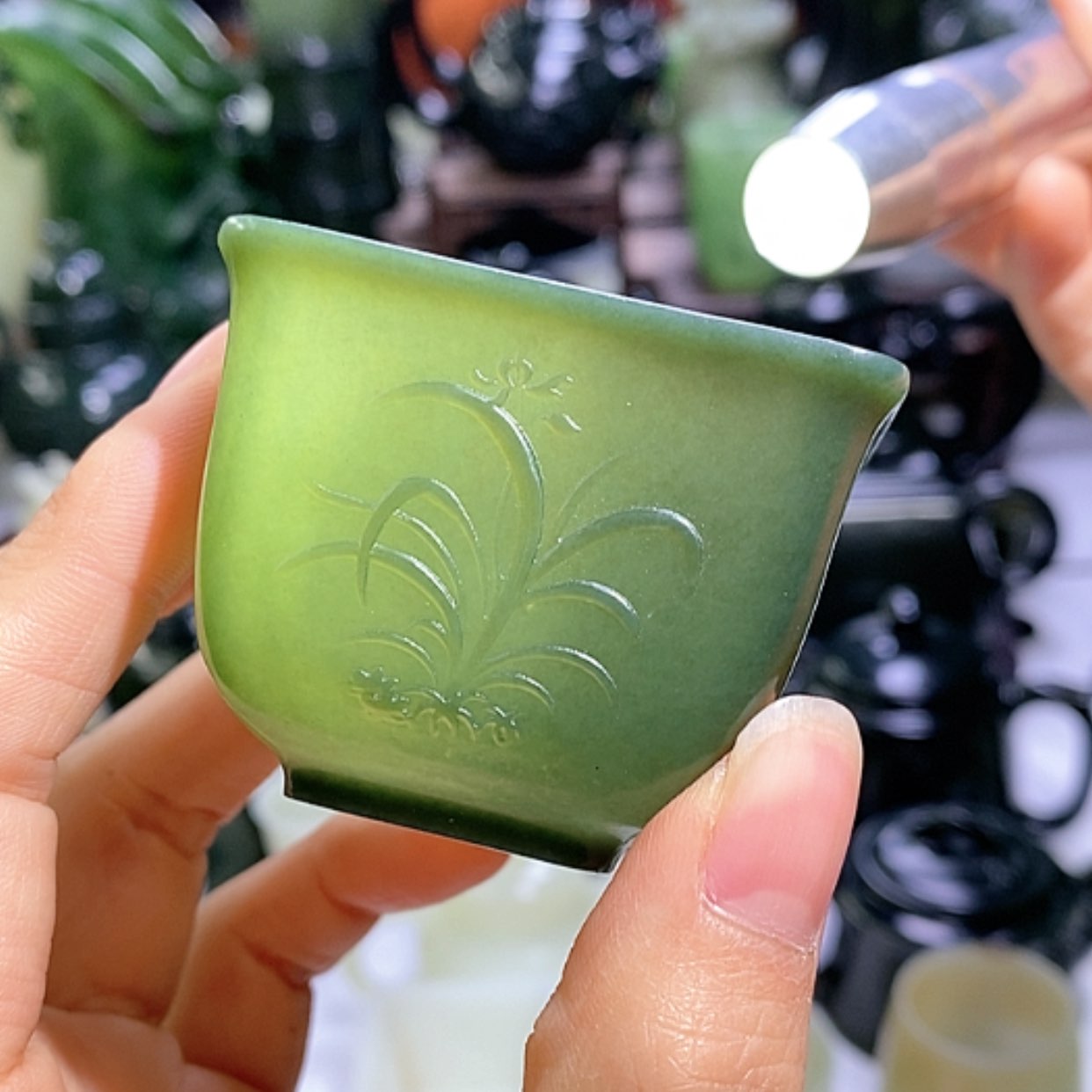 【闪购商品】和田玉摆件未镶嵌方杯