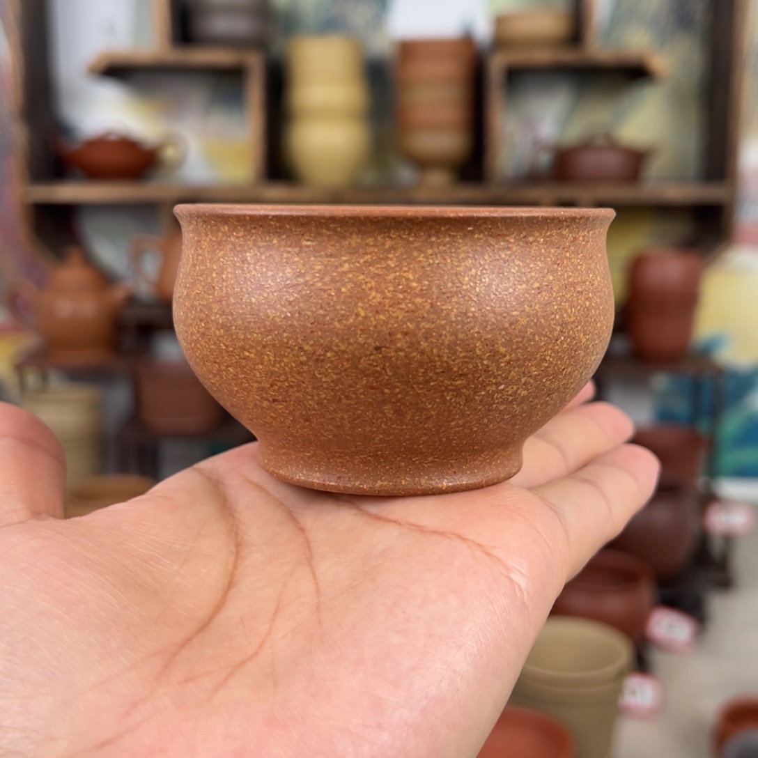 紫砂茶杯拙器甄选，纯原本矿。