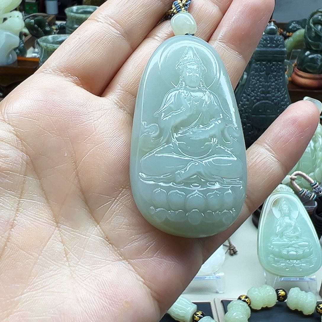 和田玉未镶嵌挂件