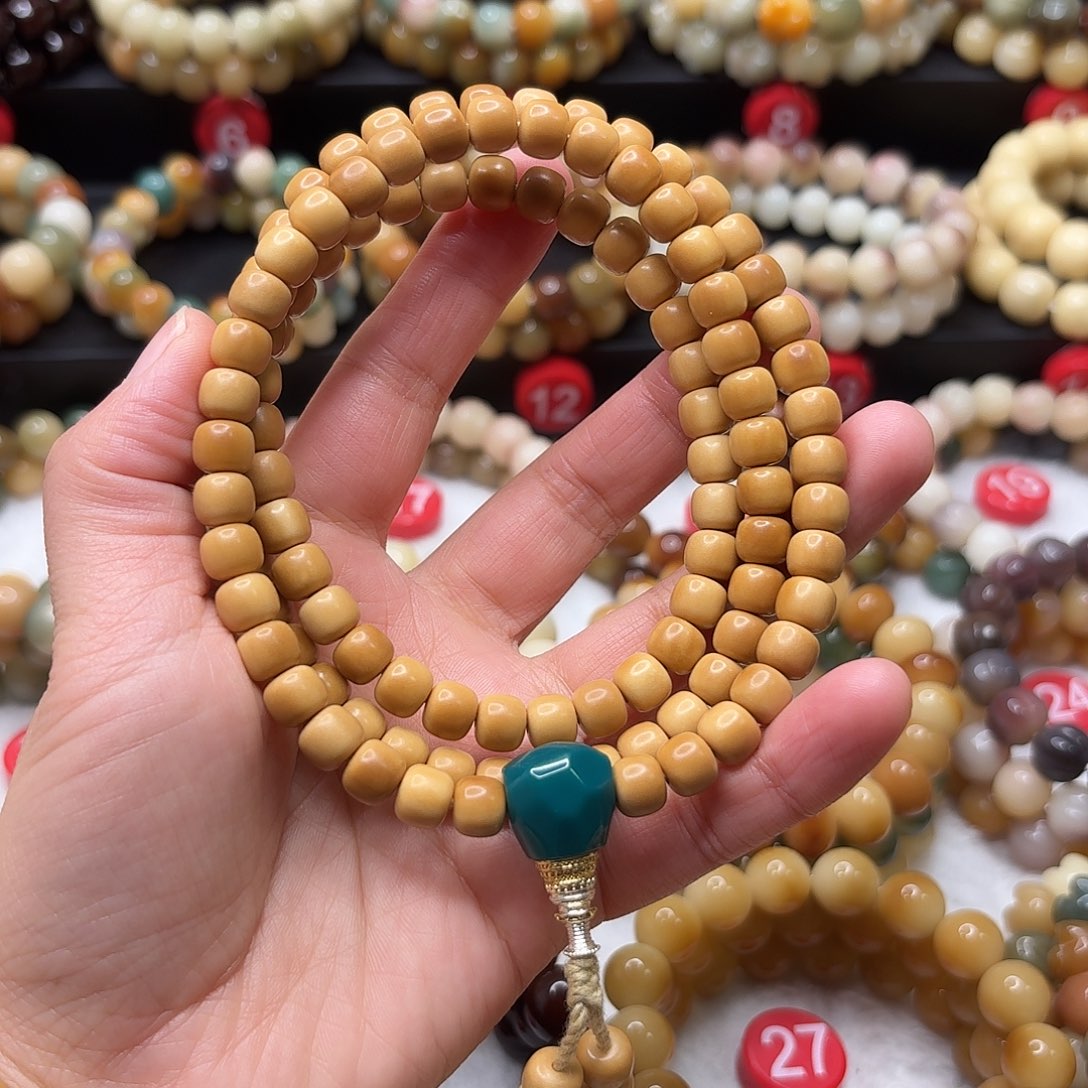 手串菩提根/象牙果白玉菩提