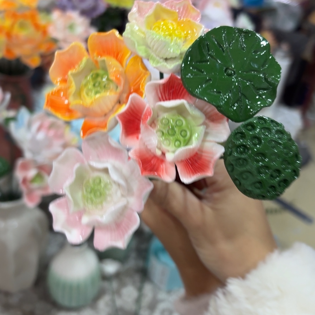 陶瓷花拍满20元发货退款的拉黑
