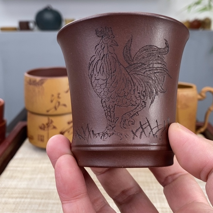 紫砂茶杯宜兴紫砂主人杯