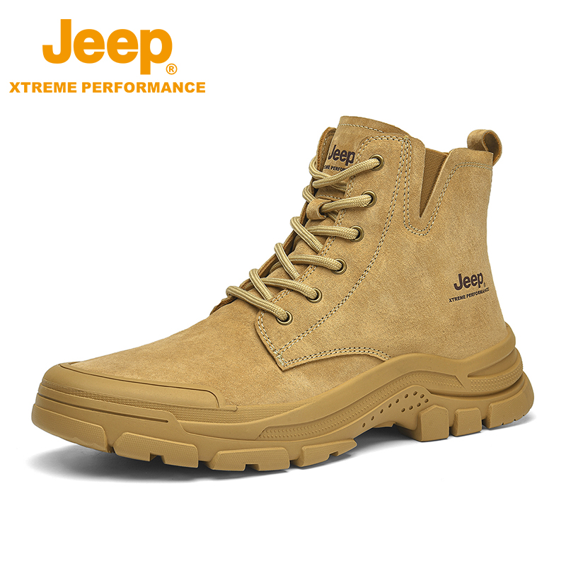 JEEP/吉普官方正品男鞋户外鞋防滑抓地徒步鞋耐磨减震露营马丁靴