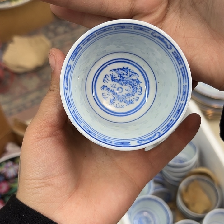 陶摆件素玲龙2缸杯龙心