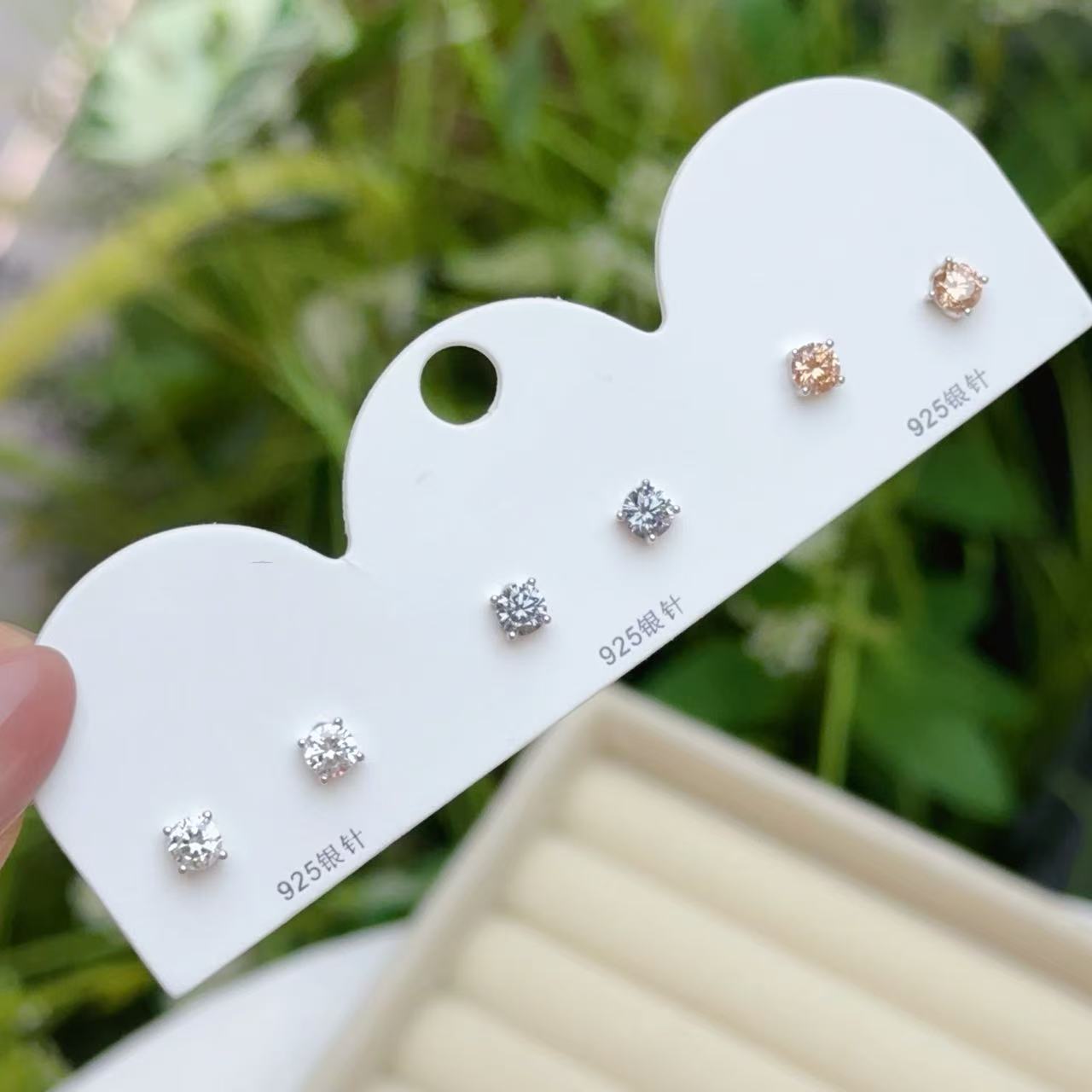 非金属仿珍珠耳饰 新款时尚小清新百搭简约三对耳饰1858