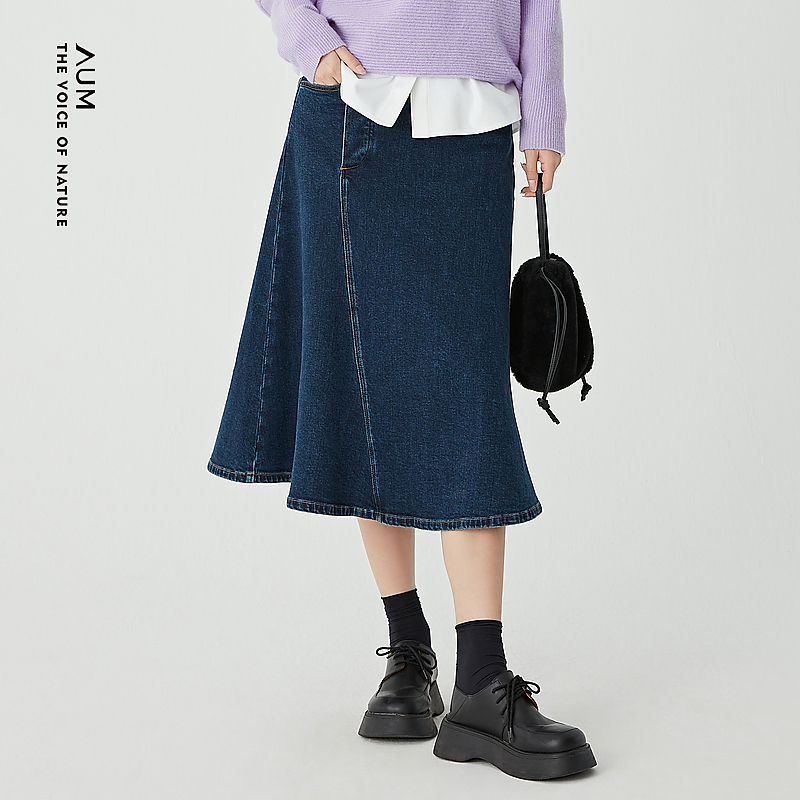 【达人专享】AUM百搭半身裙M1DE18082