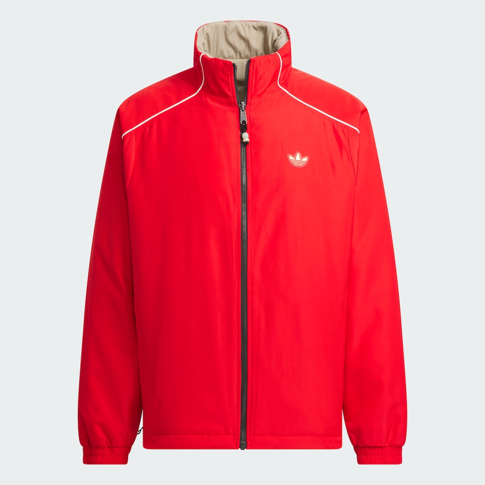 【创意谷AD专享】三叶草CNY款双面穿立领运动宽松棉服KA0822