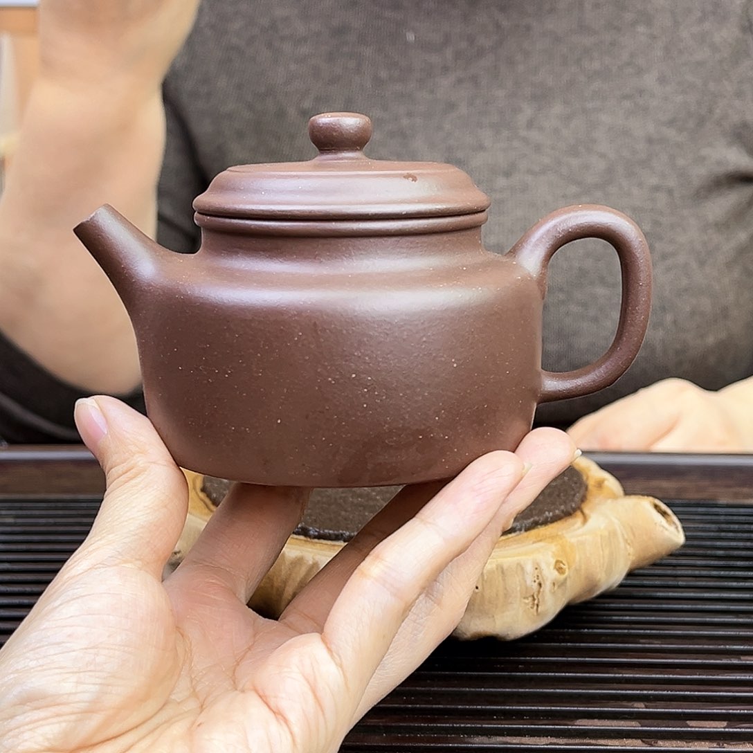 紫砂茶壶宜兴老紫泥160cc