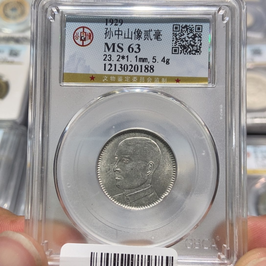 银大头，孙像二角银币，0188