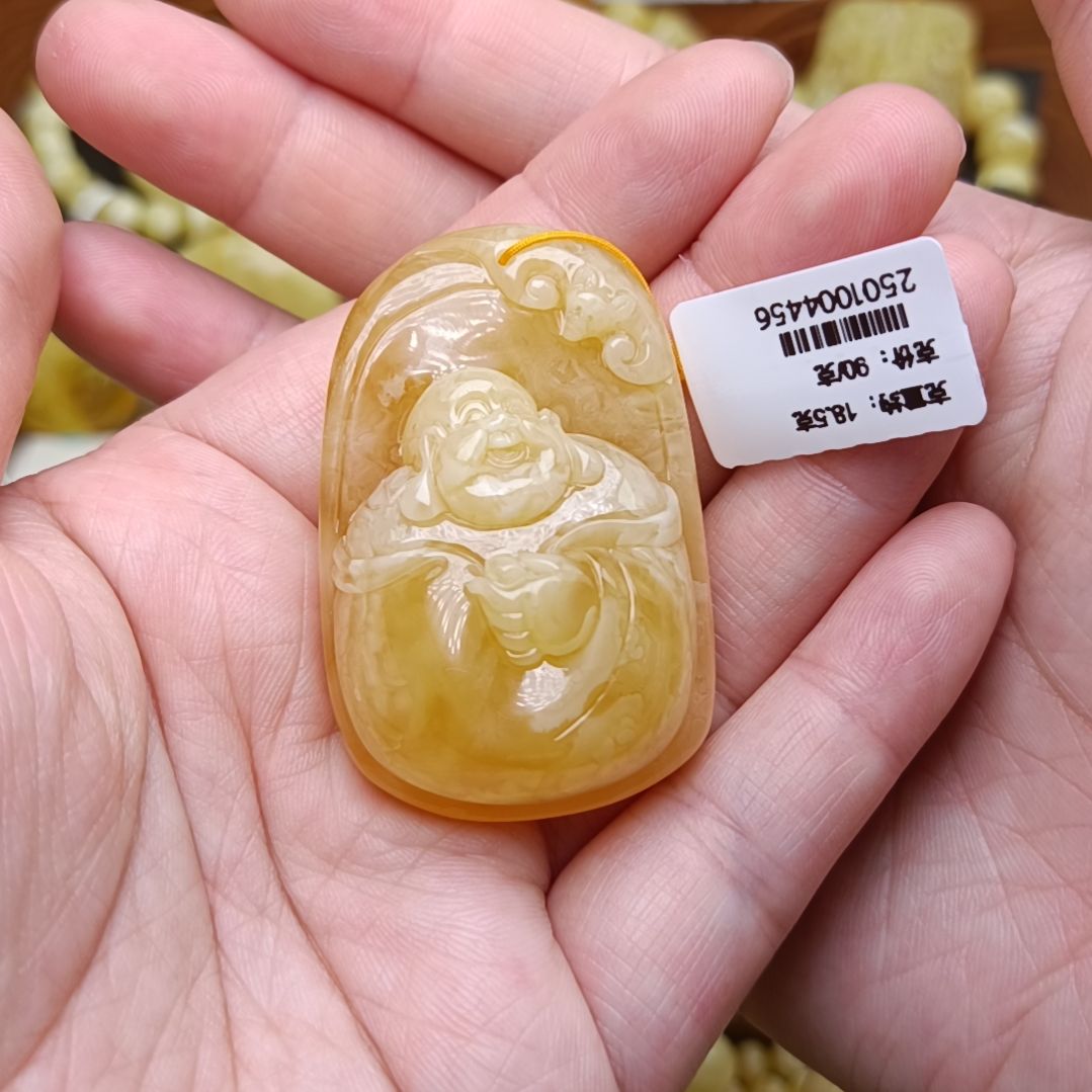 蜜蜡吊坠(不含链)未镶嵌佛公