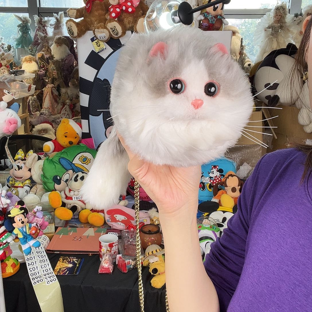 毛绒95号仿真猫猫包