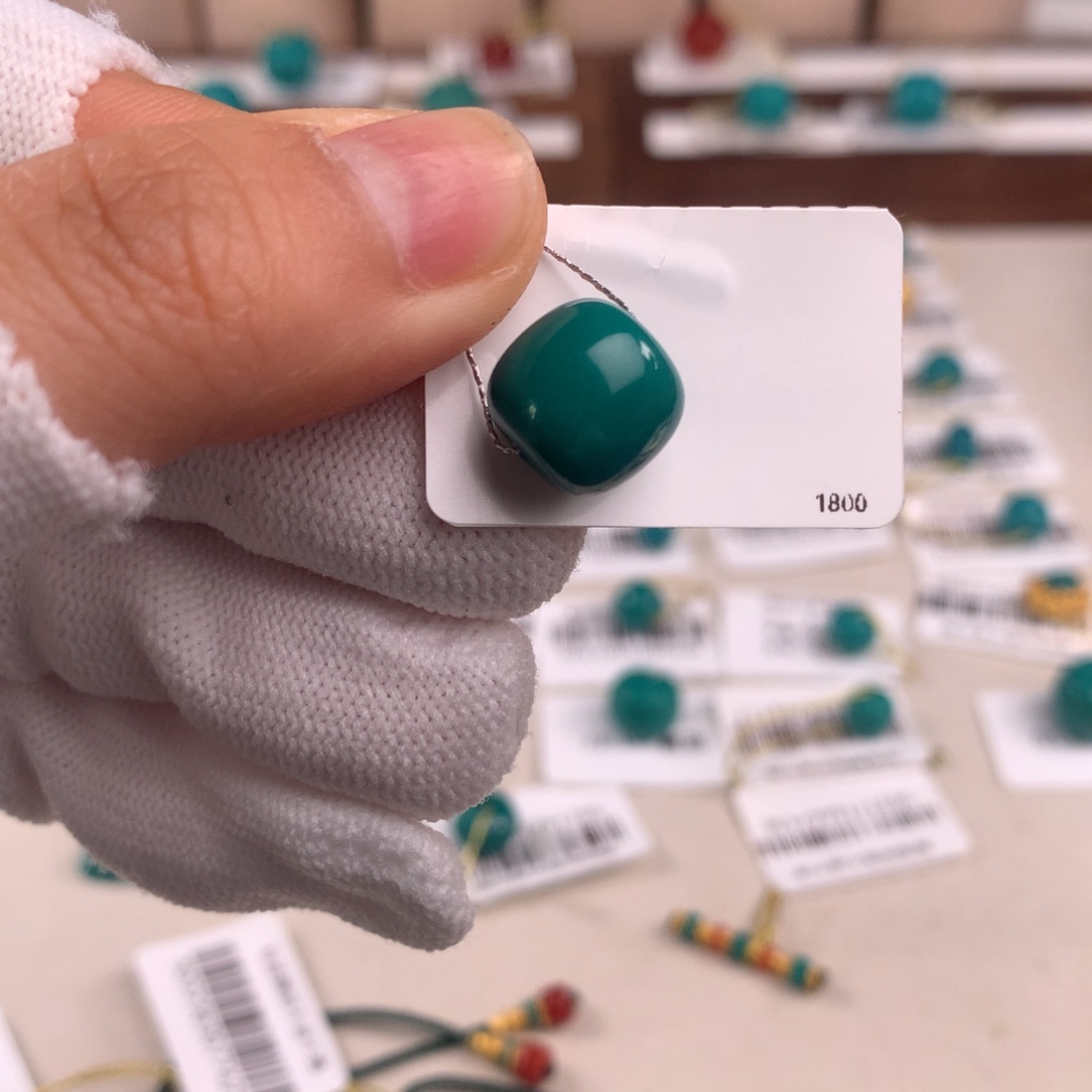 绿松石未镶嵌配饰蓥10.6*10