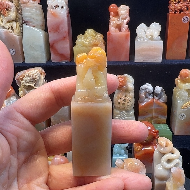 寿山石印石寿山石手工雕刻