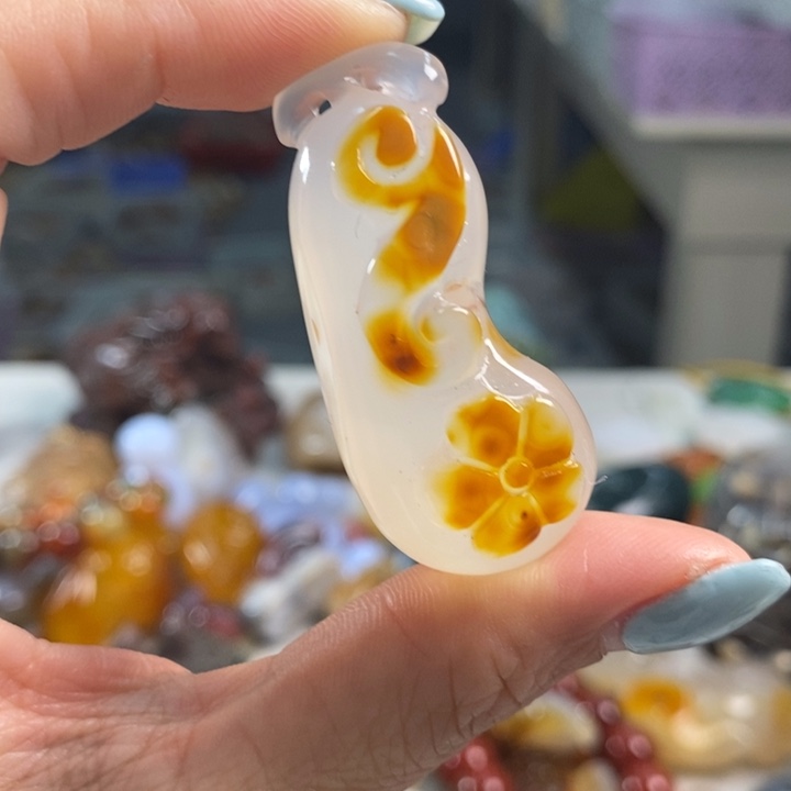 玛瑙/玉髓未镶嵌吊坠(不含链)