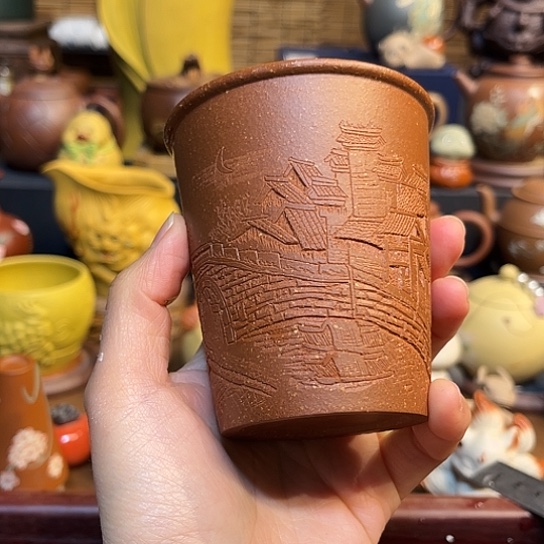 紫砂茶杯紫砂主人杯