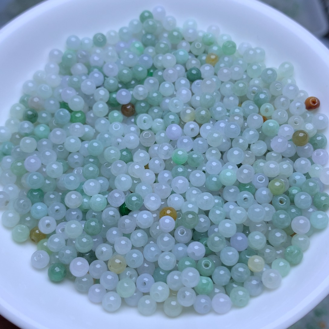 散珠翡翠卡3.8冰绿白100个