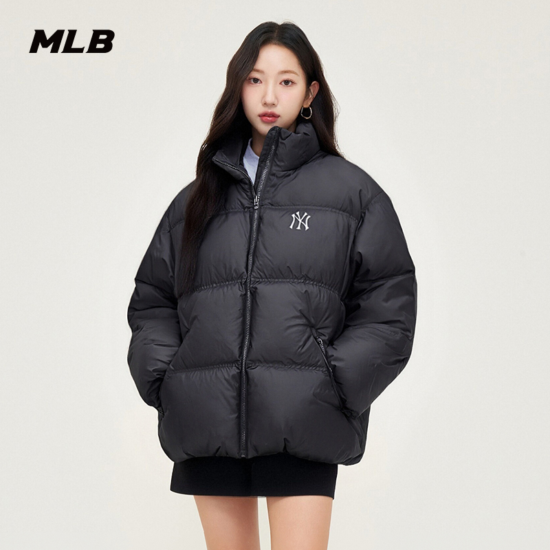 MLB男女情侣韩系氛围感背标LOGO短款25冬季新款3ADJB1356（新）