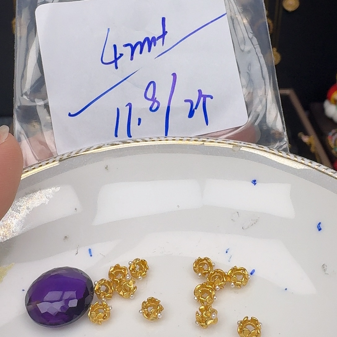 颈饰银S925镶嵌紫晶紫水晶925镶嵌174