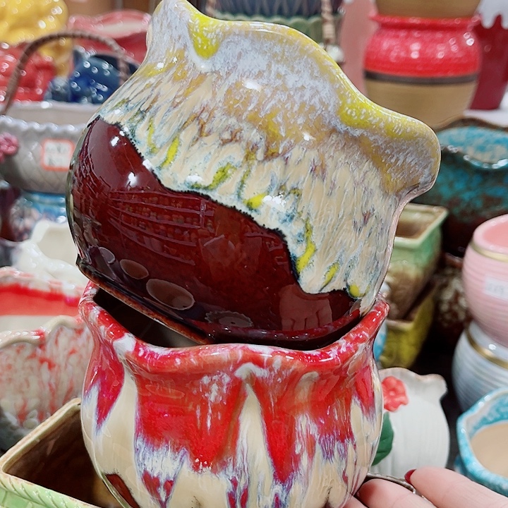 多肉陶瓷花盆满10元包邮