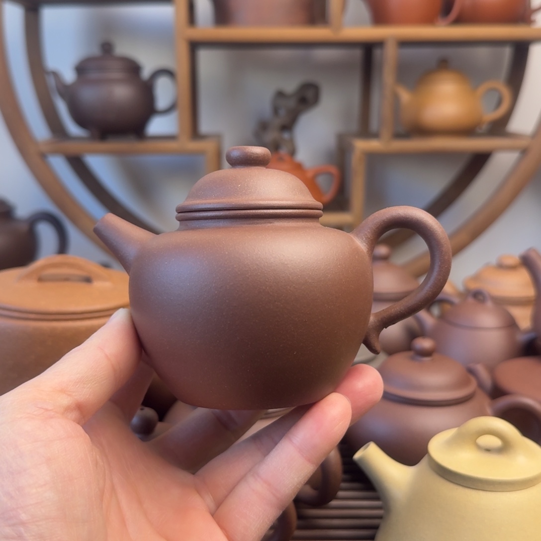 茶壶紫砂大彬圈钮240cc台西嫩底槽清
