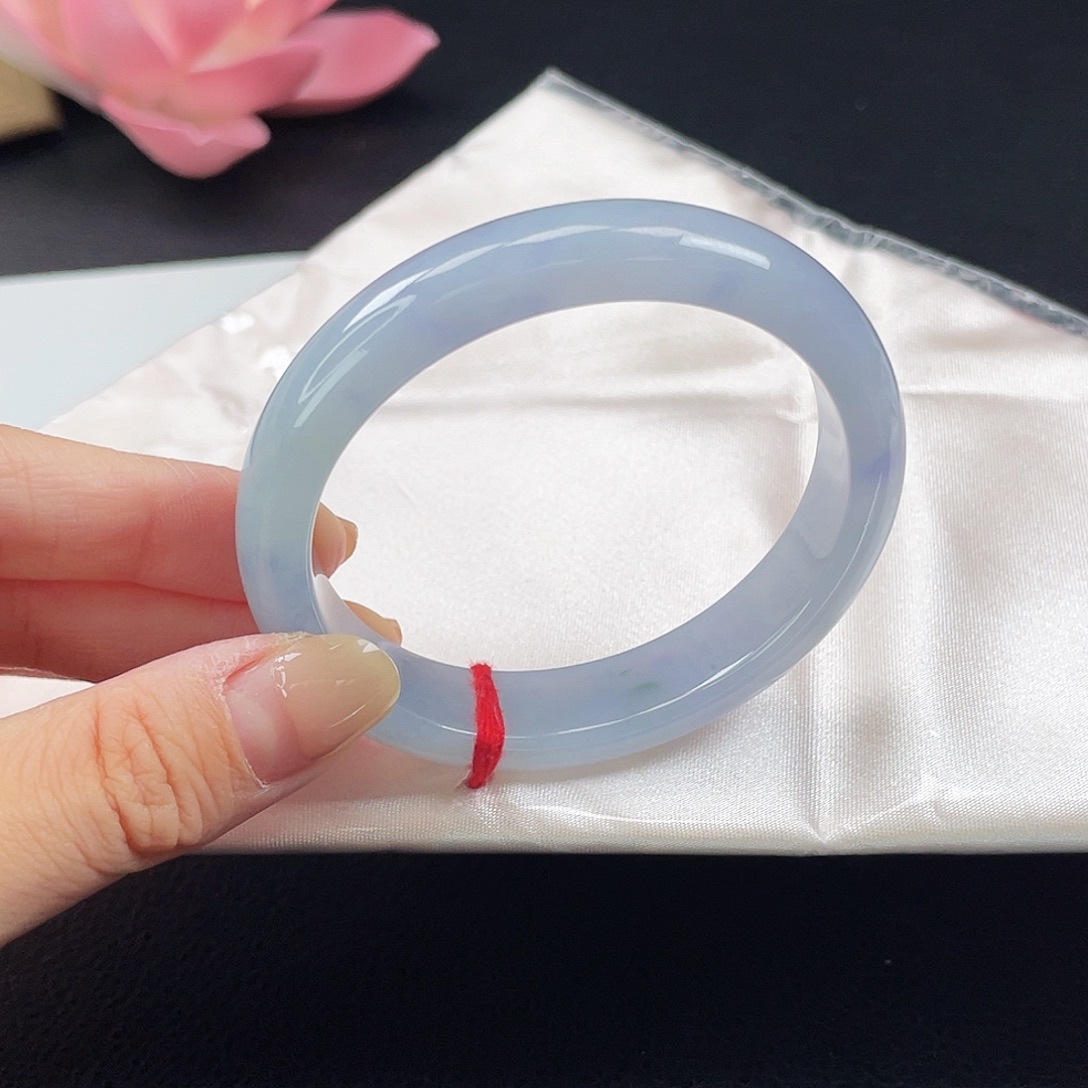 未镶嵌手镯翡翠6338薰衣草紫罗兰-贵妃5253正圈