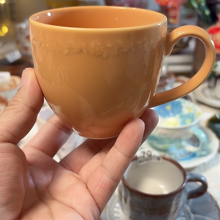 瓷片兰芝马克杯，兰芝马克杯