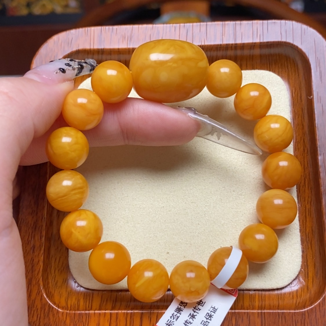 【闪购商品】蜜蜡手链未镶嵌手串