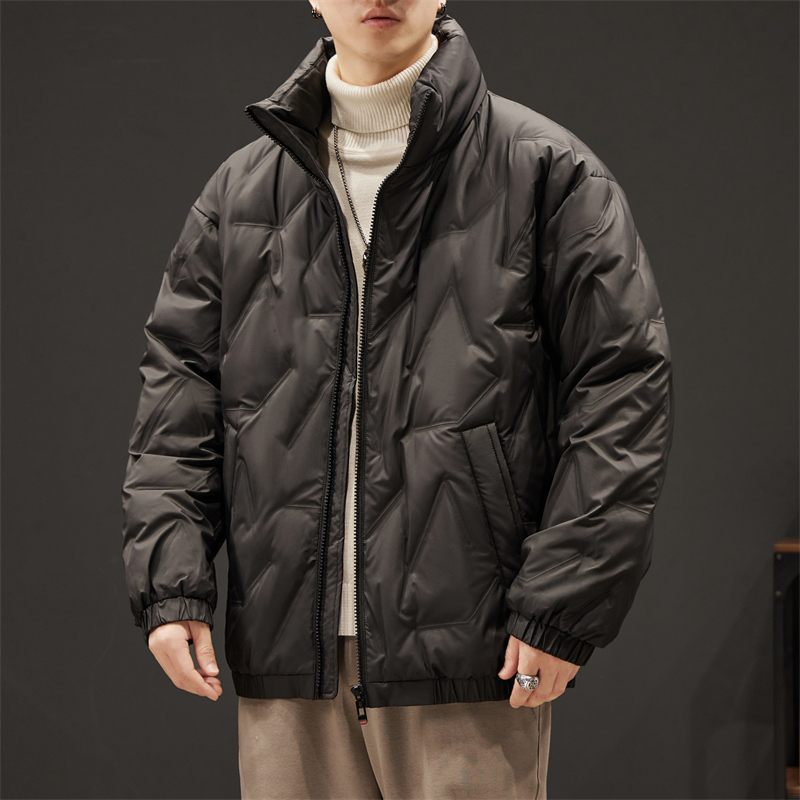 啄木鸟潮流百搭加肥大码立领羽绒服运动时尚休闲加厚保暖冬季男装