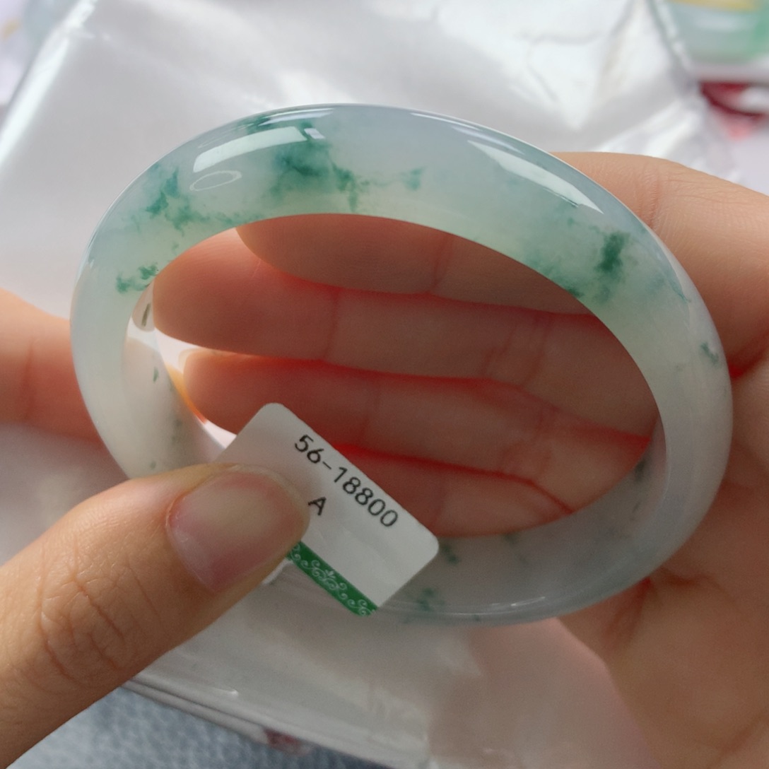 未镶嵌手镯翡翠缅甸天然翡翠A货56.5贵妃