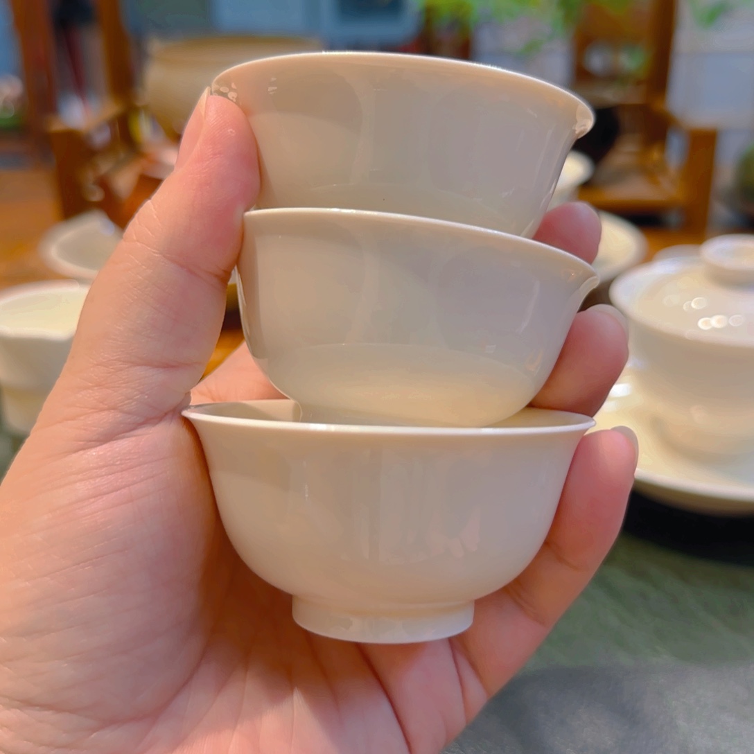 微澜定瓷 三只小若深 40cc