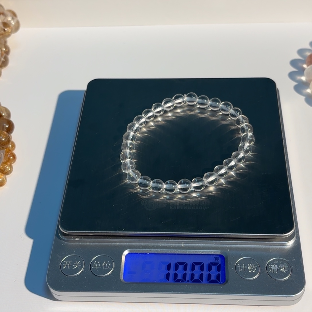 天然白水 6mm 闪拍