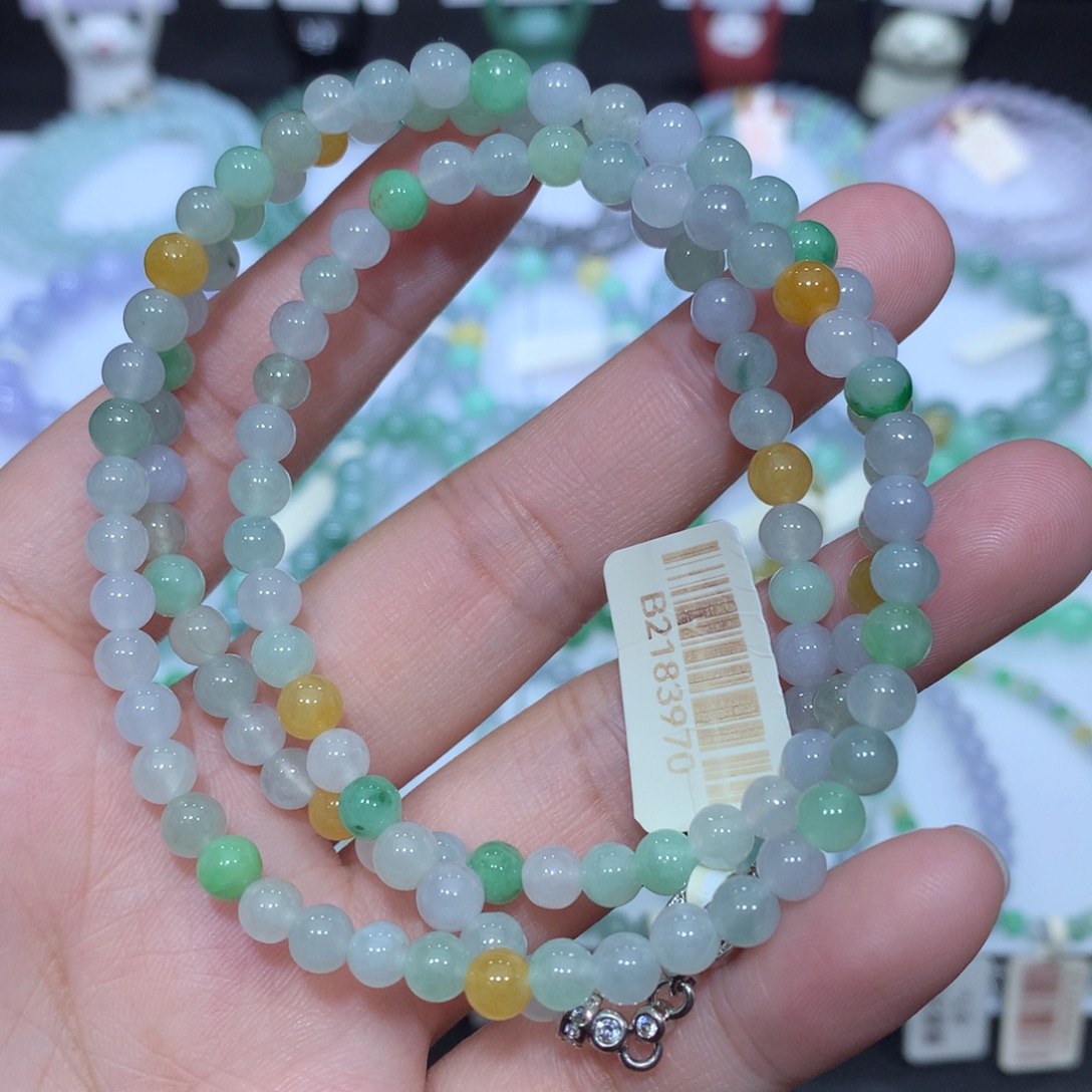 翡翠未镶嵌手串天然