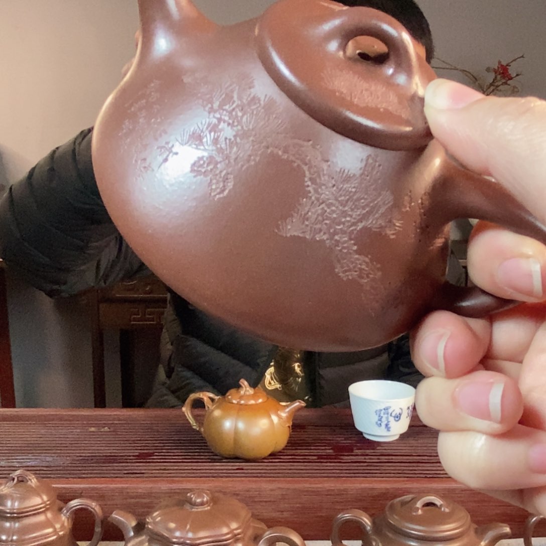 紫砂茶壶竹***人子冶底槽清